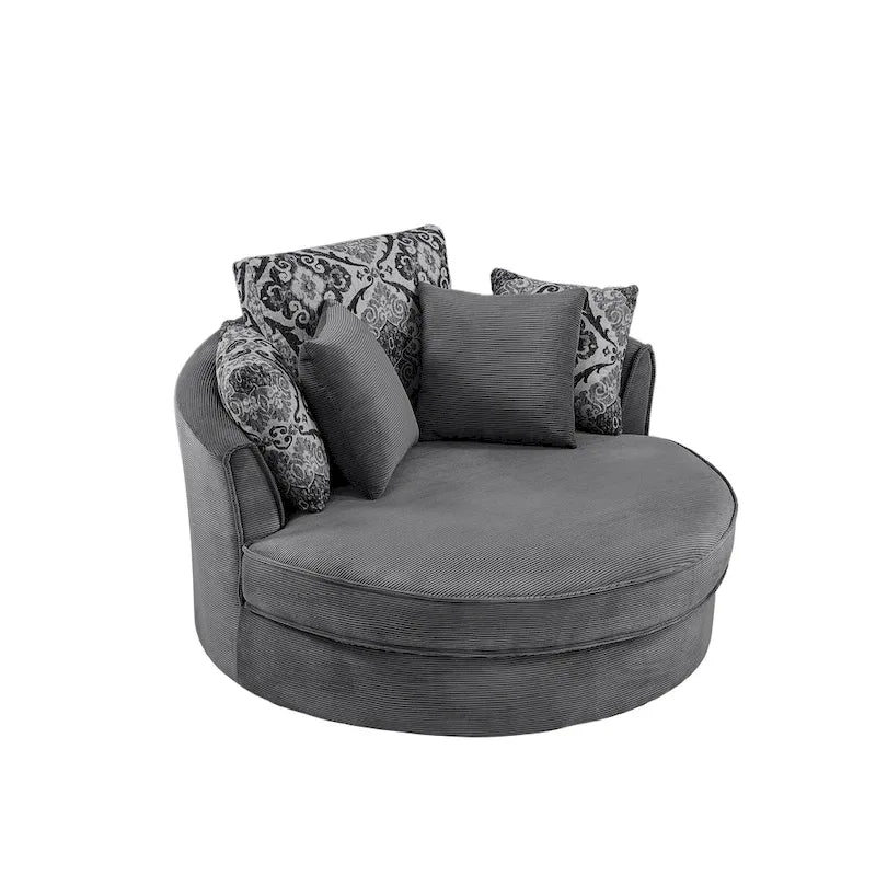 Fauteuil à barillet pivotant pour un salon décontracté