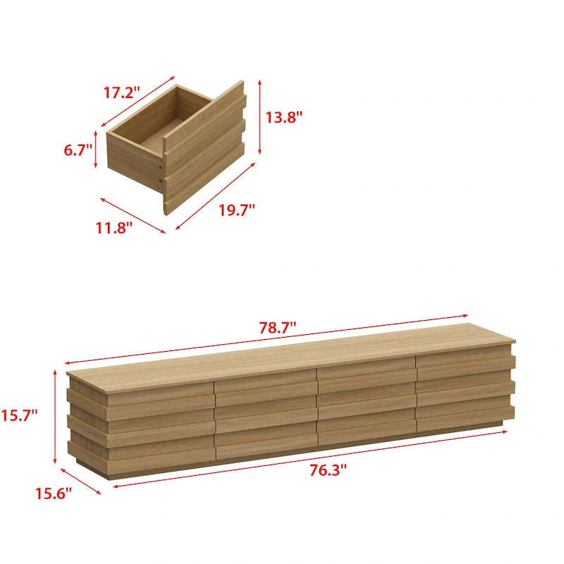 Meuble TV contemporain en bois : Design minimaliste et rangement fonctionnel