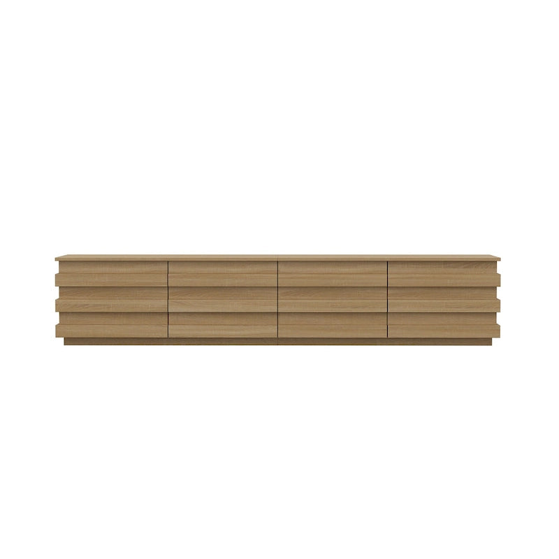 Meuble TV contemporain en bois : Design minimaliste et rangement fonctionnel