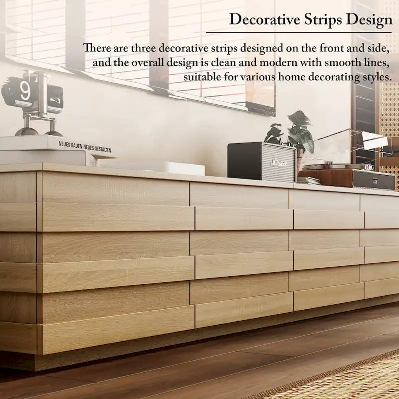 Meuble TV contemporain en bois : Design minimaliste et rangement fonctionnel