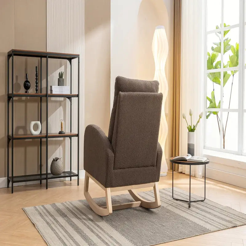 Fauteuil à bascule en tissu Eddy