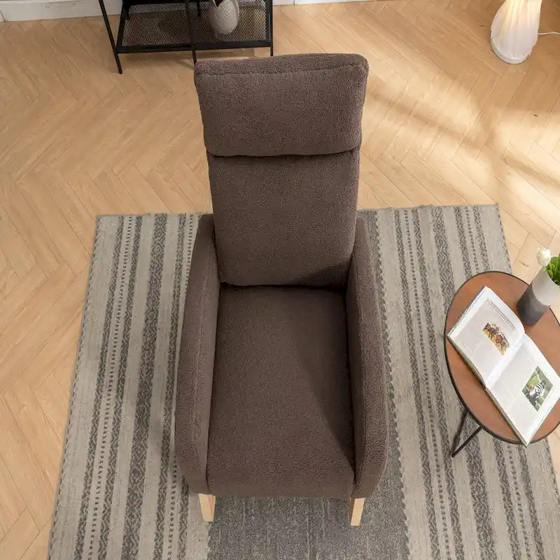 Fauteuil à bascule en tissu Eddy