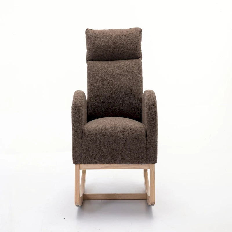 Fauteuil à bascule en tissu Eddy
