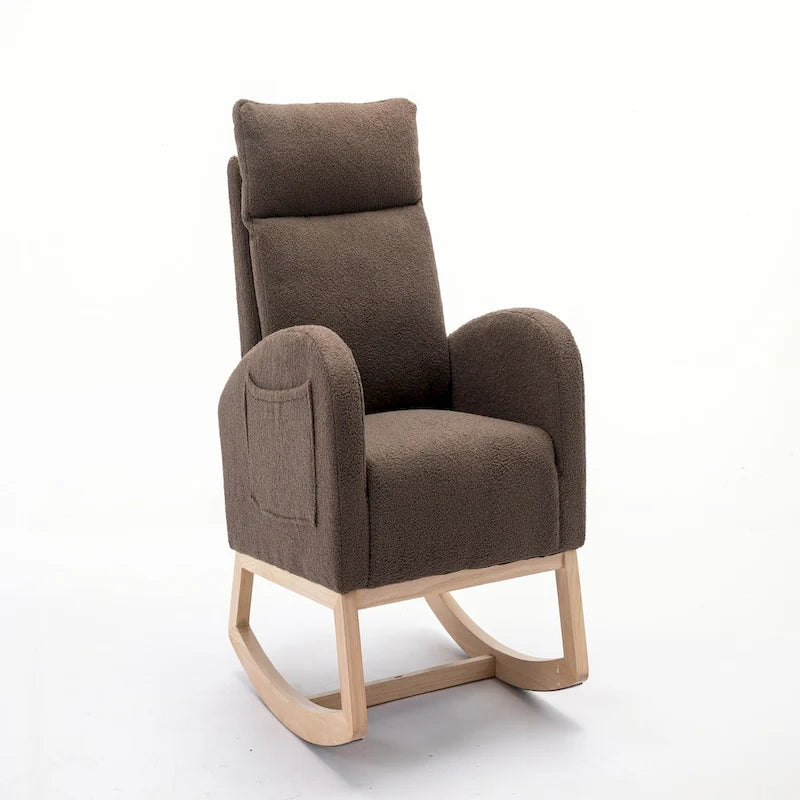 Fauteuil à bascule en tissu Eddy