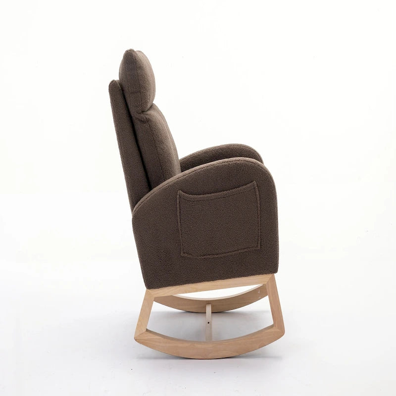 Fauteuil à bascule en tissu Eddy