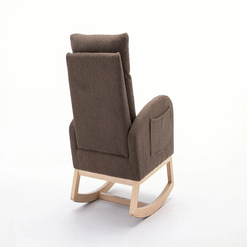 Fauteuil à bascule en tissu Eddy