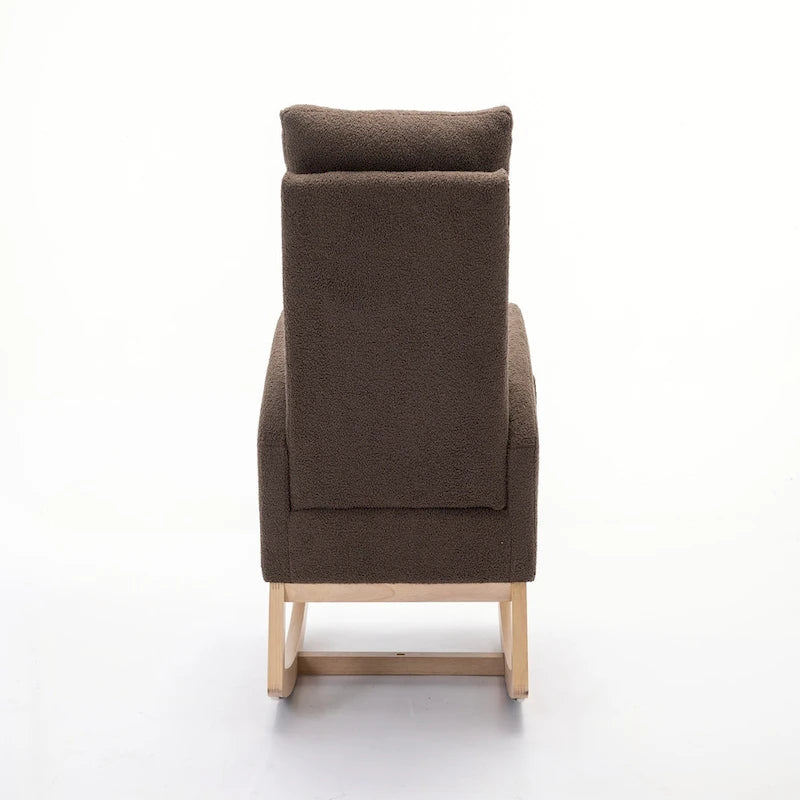 Fauteuil à bascule en tissu Eddy