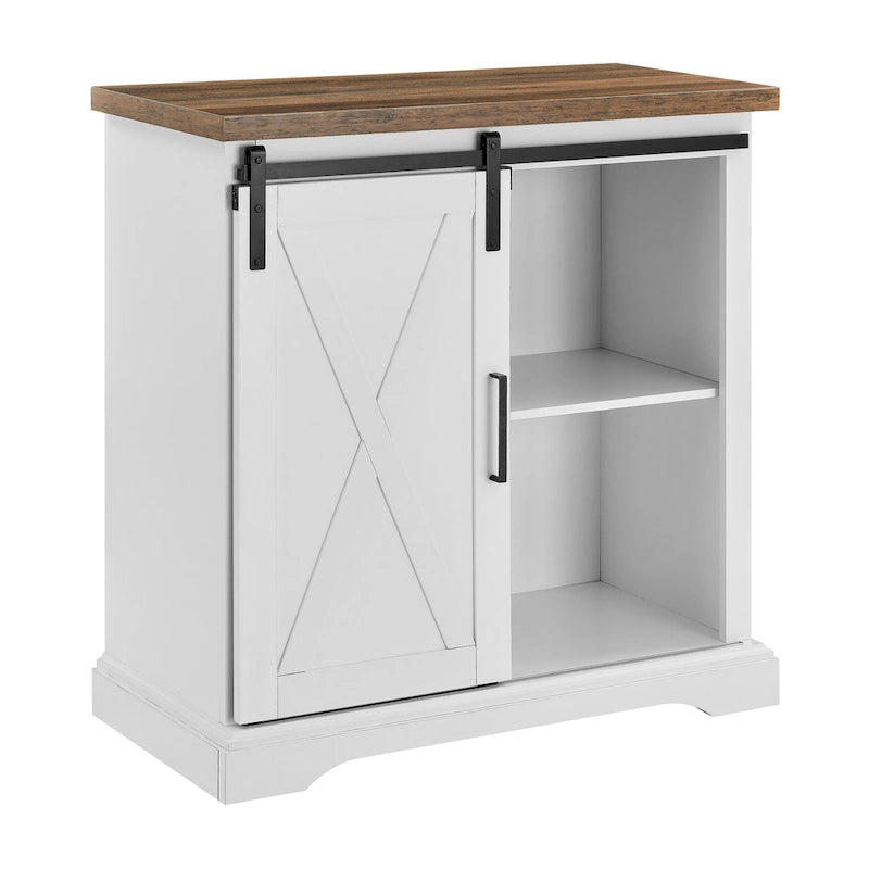 Meuble de rangement à porte coulissante de 32 po