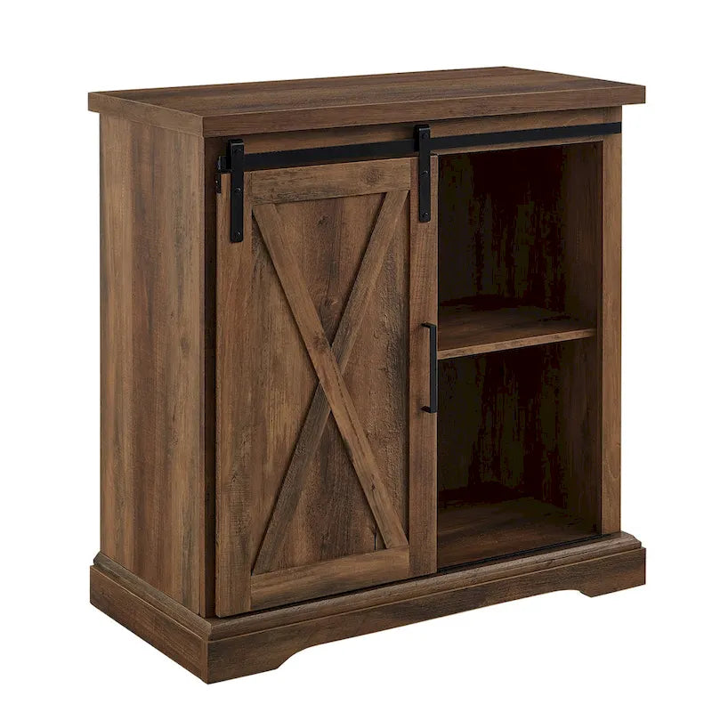Meuble de rangement à porte coulissante de 32 po