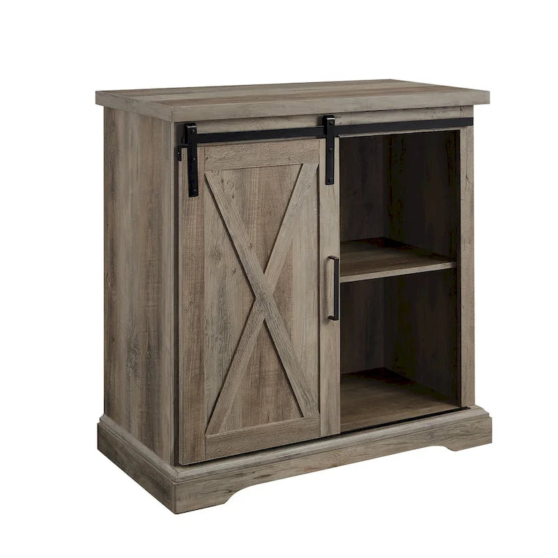 Meuble de rangement à porte coulissante de 32 po