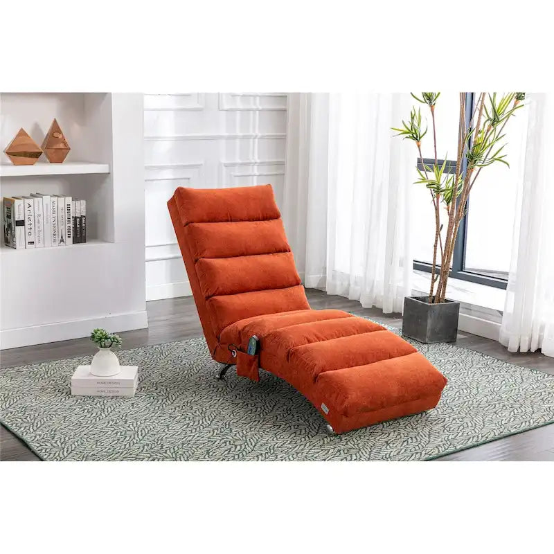 Chaise longue en lin pour intérieur, longue banquette moderne pour bureau ou salon