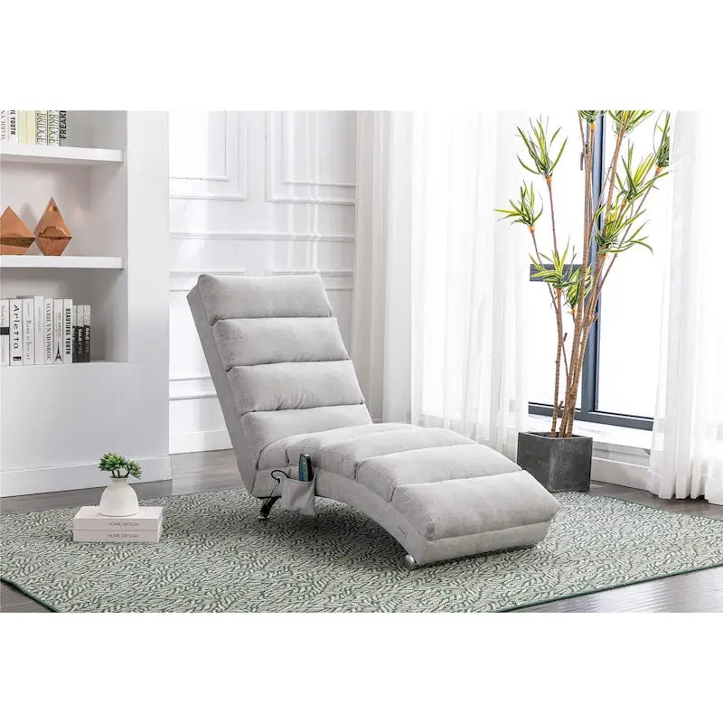 Chaise longue en lin pour intérieur, longue banquette moderne pour bureau ou salon