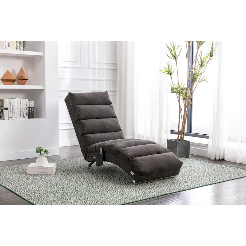 Chaise longue en lin pour intérieur, longue banquette moderne pour bureau ou salon