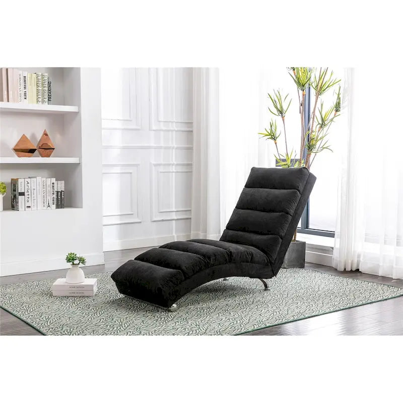 Chaise longue en lin pour intérieur, longue banquette moderne pour bureau ou salon