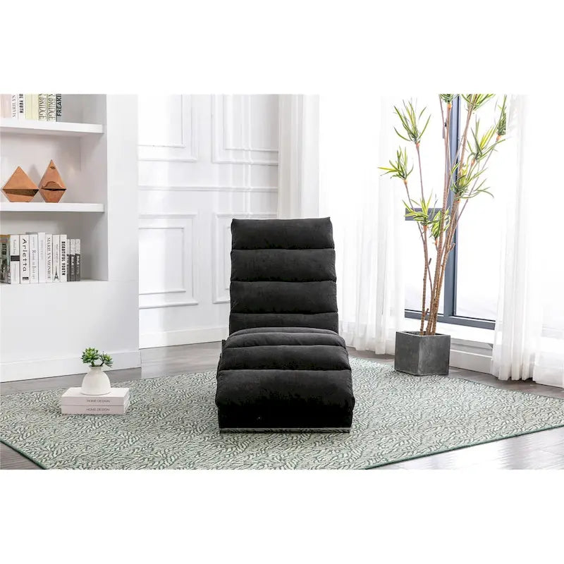 Chaise longue en lin pour intérieur, longue banquette moderne pour bureau ou salon