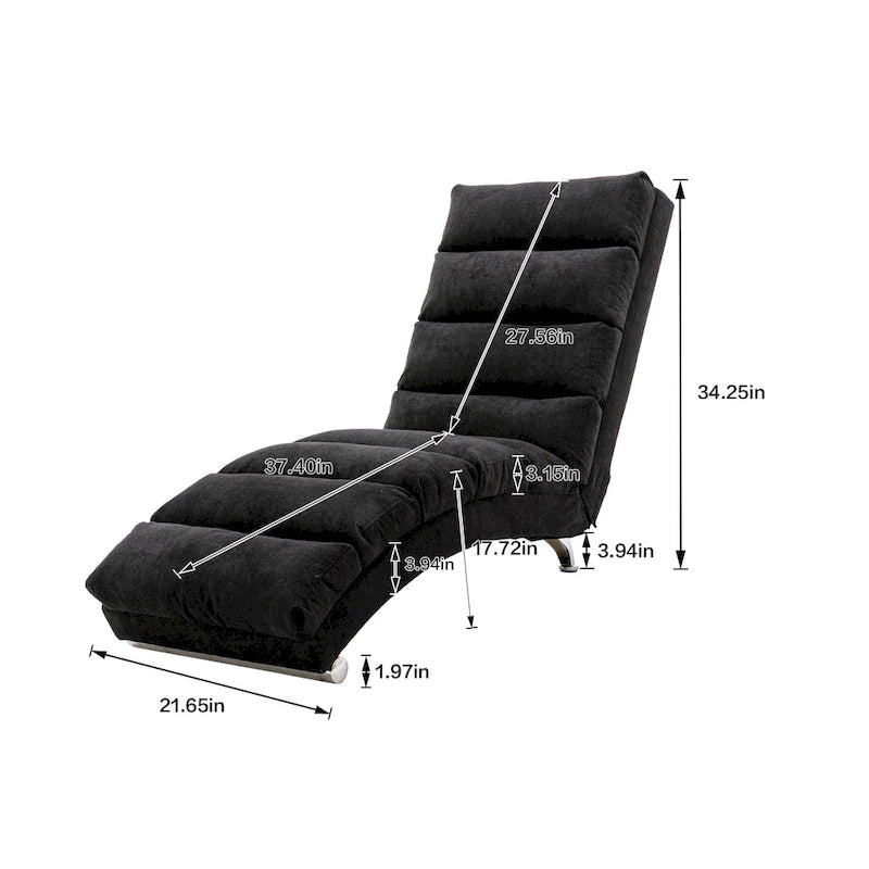 Chaise longue en lin pour intérieur, longue banquette moderne pour bureau ou salon