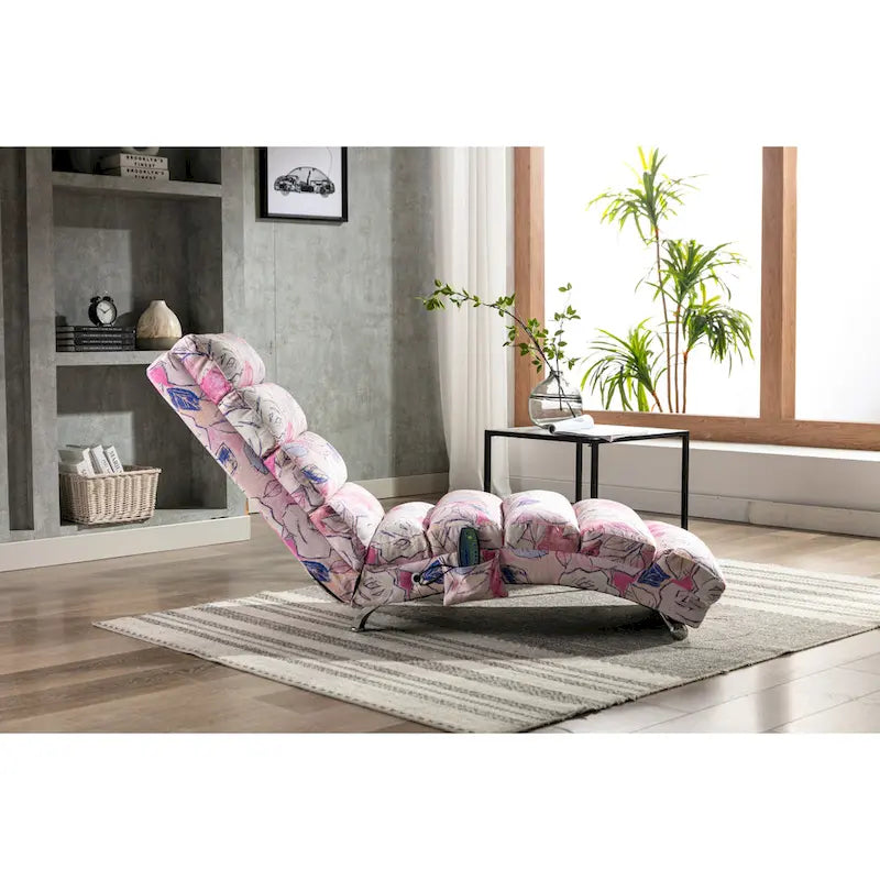 Chaise longue en lin pour intérieur, longue banquette moderne pour bureau ou salon