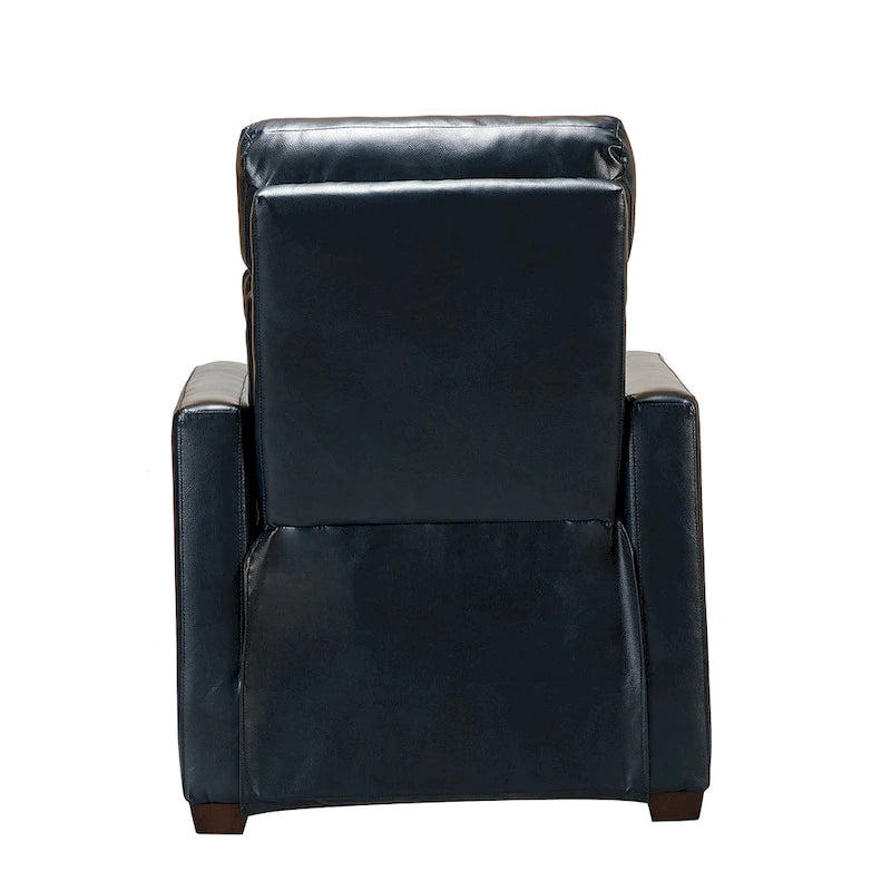 Fauteuil inclinable électrique en cuir véritable de 31,50 po avec port USB