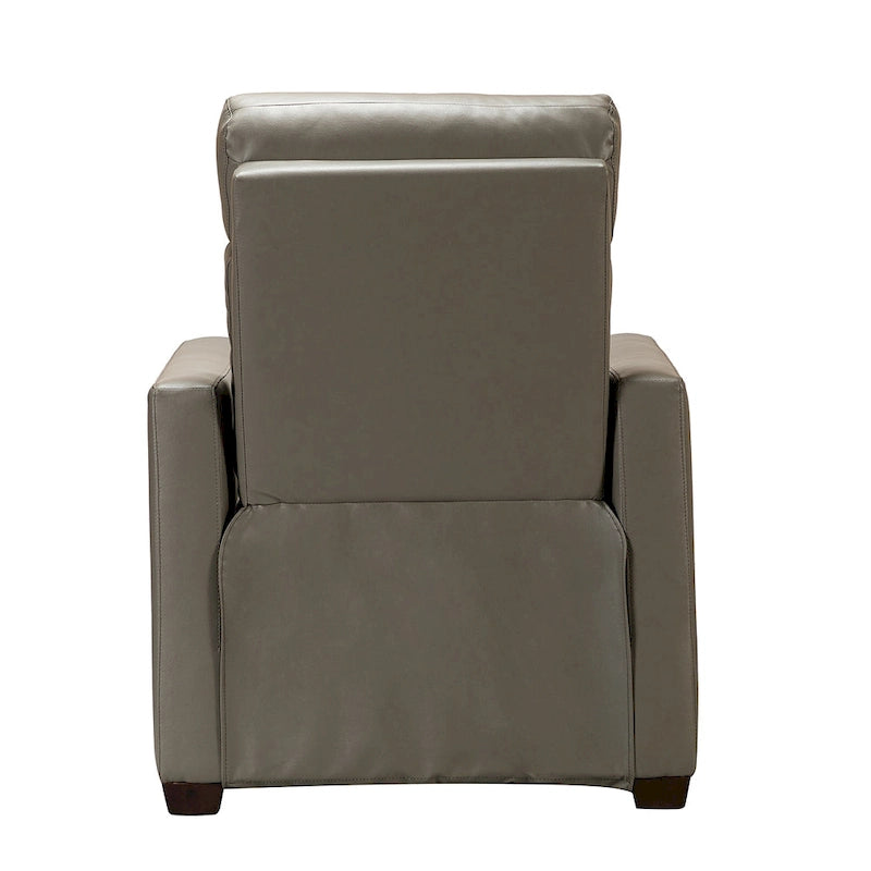 Fauteuil inclinable électrique en cuir véritable de 31,50 po avec port USB