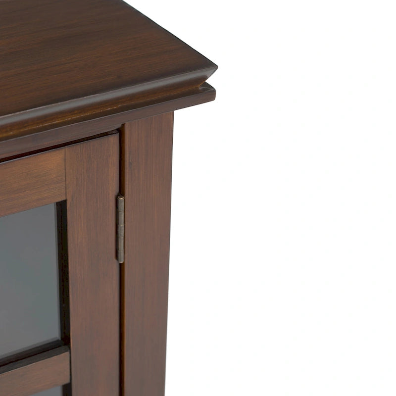 Meuble TV multimédia en bois massif de 53 po