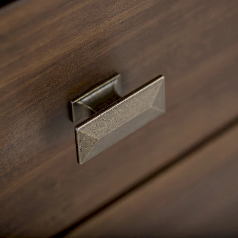 Meuble TV multimédia en bois massif de 53 po