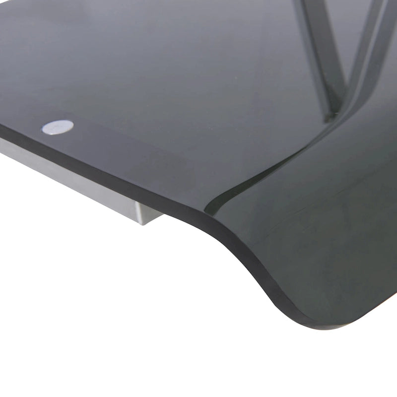 Chaise de salle à manger pliable moderne en acrylique avec structure chromée