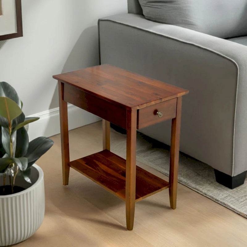 Table d'appoint inclinable en acacia massif