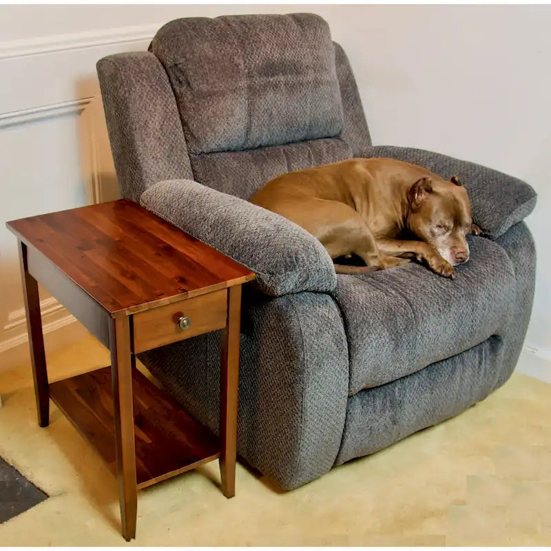 Table d'appoint inclinable en acacia massif