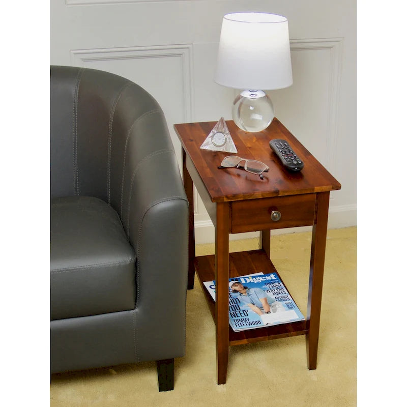 Table d'appoint inclinable en acacia massif