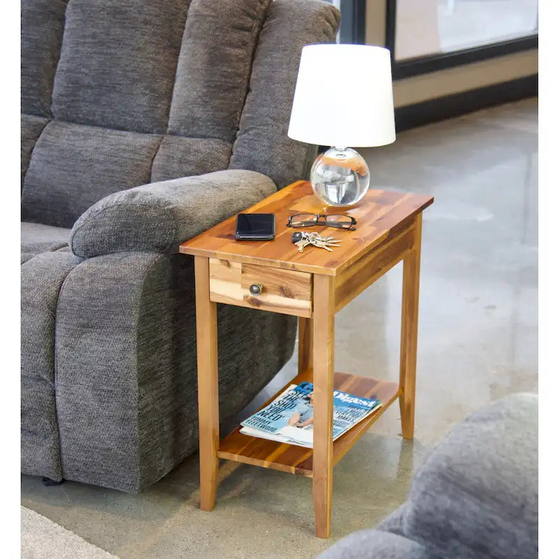 Table d'appoint inclinable en acacia massif