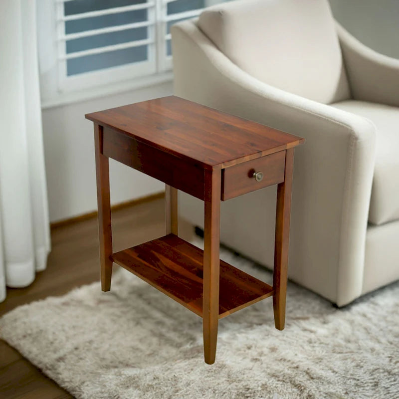 Table d'appoint inclinable en acacia massif