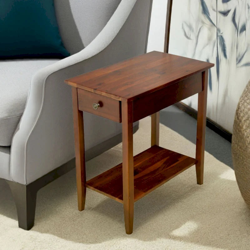 Table d'appoint inclinable en acacia massif