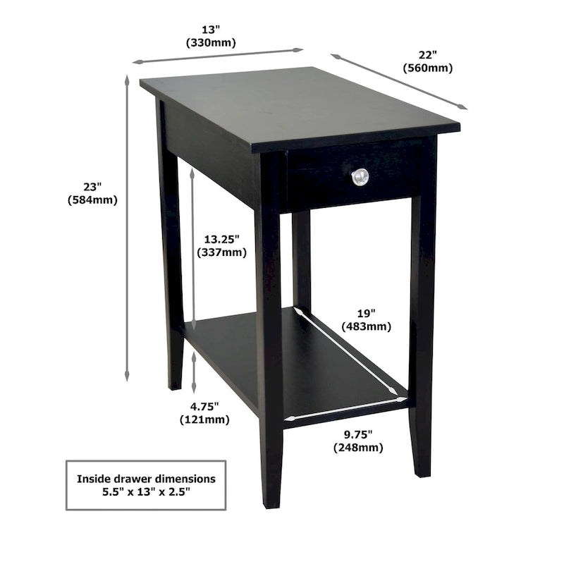 Table d'appoint inclinable en acacia massif