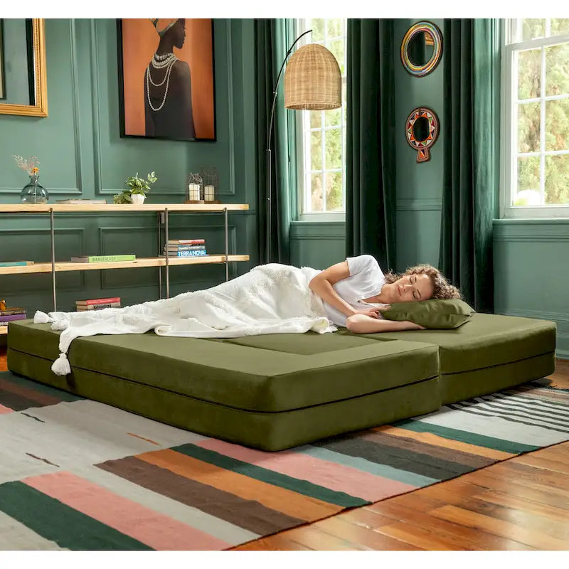 Canapé-lit convertible et poufs California King Porch & Den
