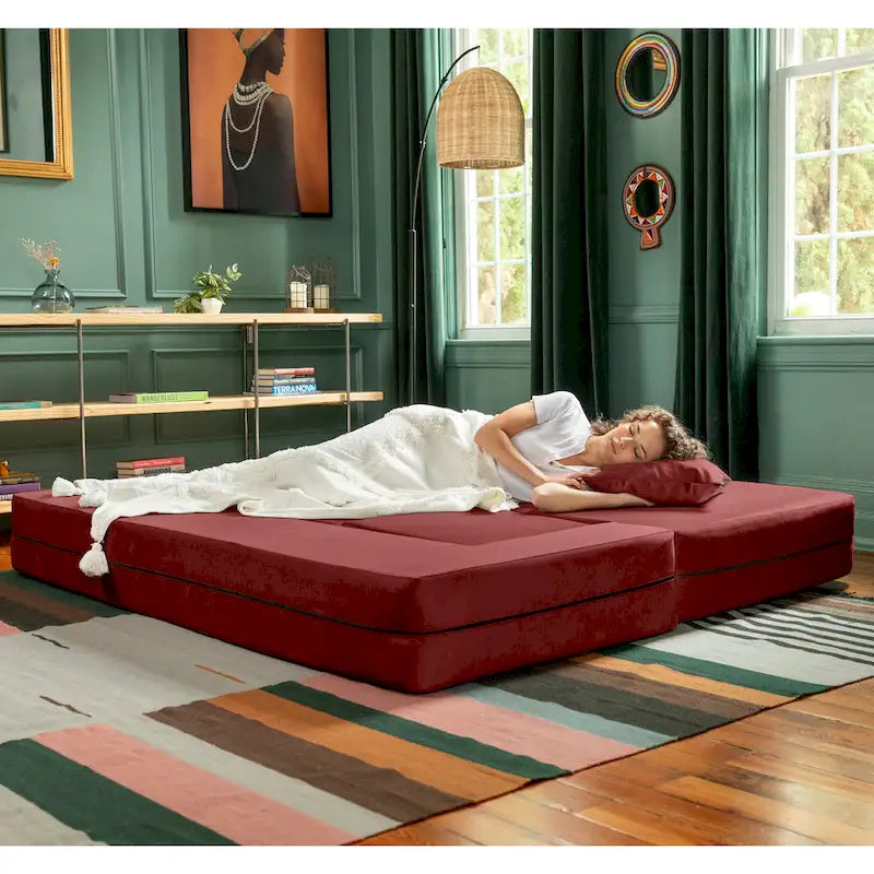 Canapé-lit convertible et poufs California King Porch & Den