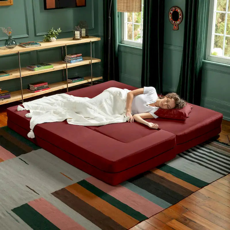 Canapé-lit convertible et poufs California King Porch & Den