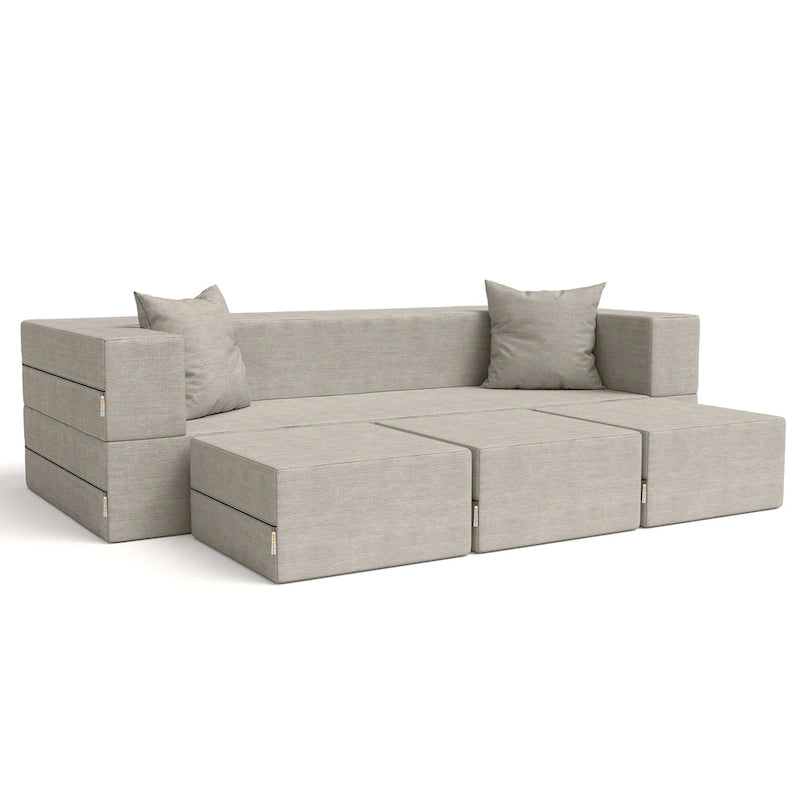 Canapé-lit convertible et poufs California King Porch & Den