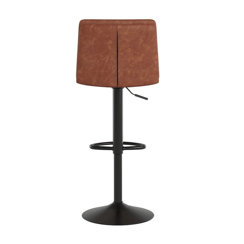 Lot de 2 tabourets de bar réglables sans accoudoirs