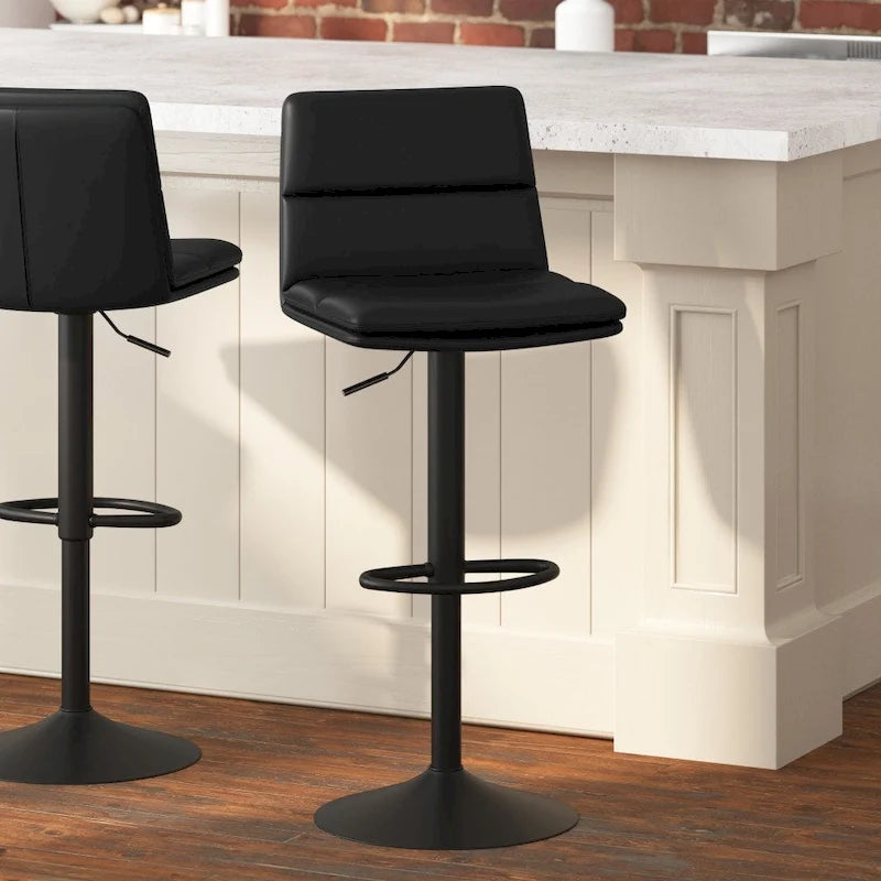 Lot de 2 tabourets de bar réglables sans accoudoirs