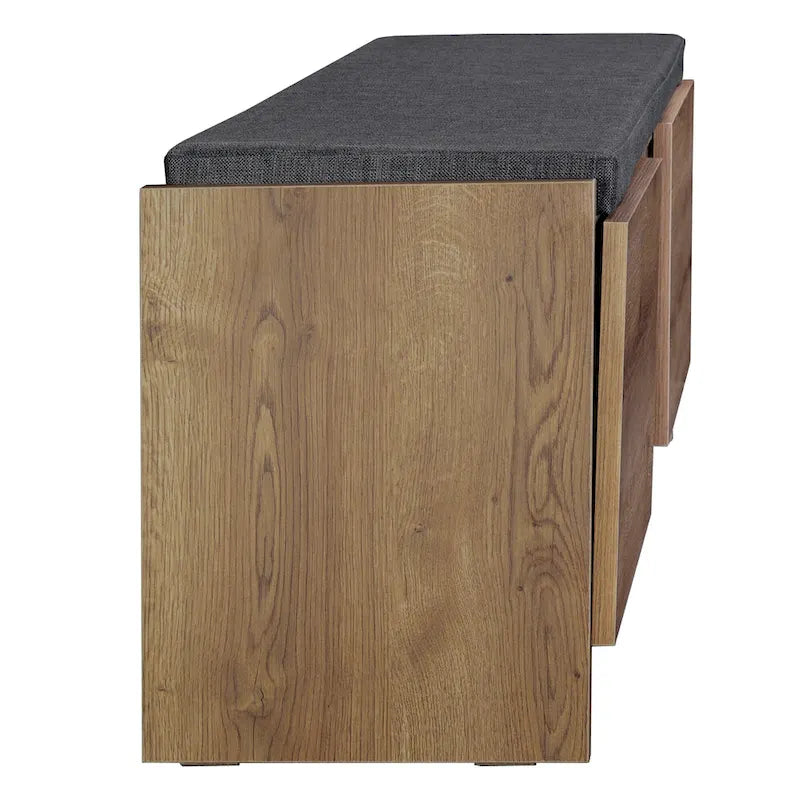 Meuble à chaussures avec étagères et banc