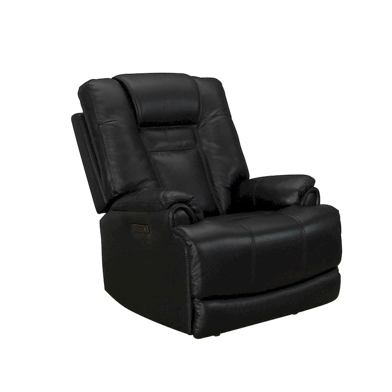 Fauteuil inclinable électrique zéro gravité en cuir pleine fleur avec USB-C