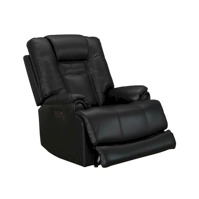 Fauteuil inclinable électrique zéro gravité en cuir pleine fleur avec USB-C