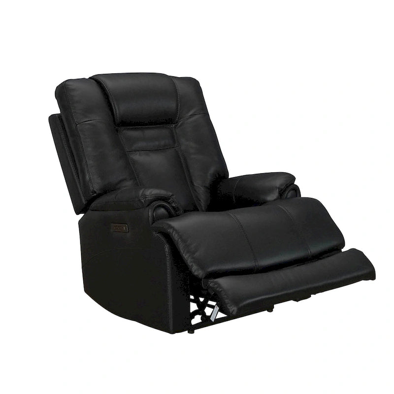 Fauteuil inclinable électrique zéro gravité en cuir pleine fleur avec USB-C