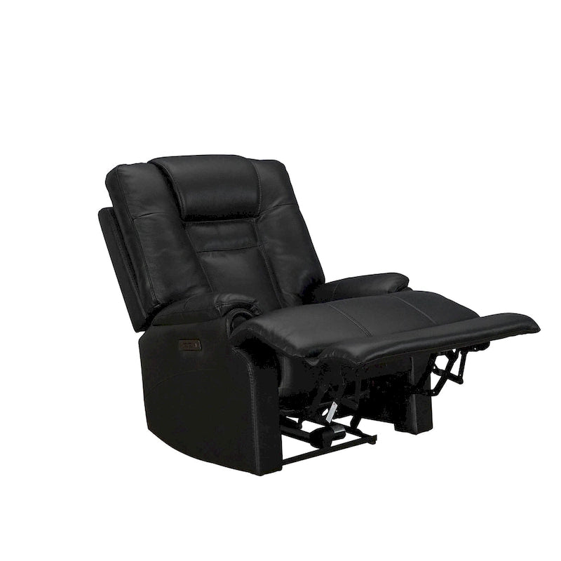 Fauteuil inclinable électrique zéro gravité en cuir pleine fleur avec USB-C