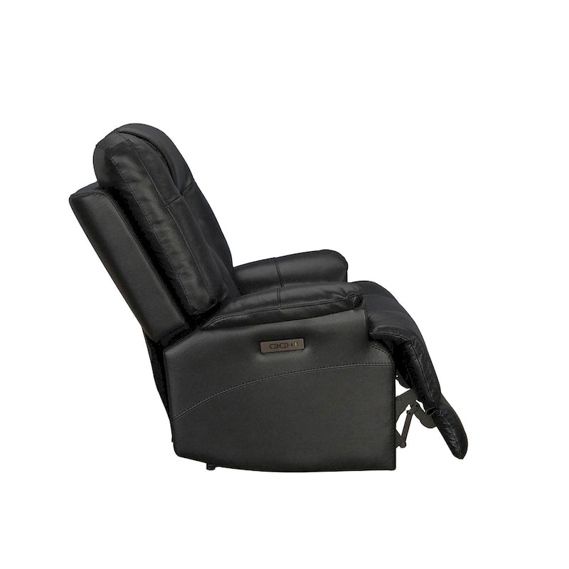 Fauteuil inclinable électrique zéro gravité en cuir pleine fleur avec USB-C