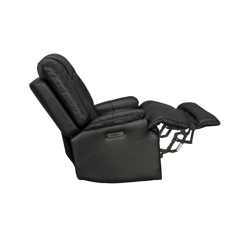 Fauteuil inclinable électrique zéro gravité en cuir pleine fleur avec USB-C