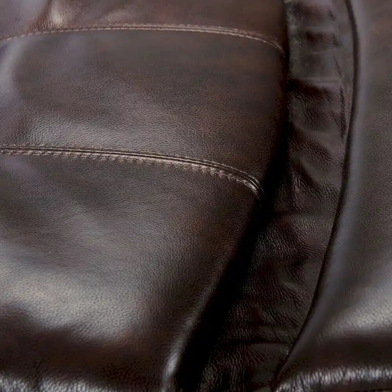 Fauteuil inclinable électrique zéro gravité en cuir pleine fleur avec USB-C