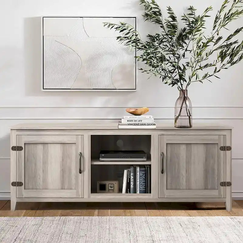Meuble TV/console en bois pour téléviseurs jusqu'à 80 pouces