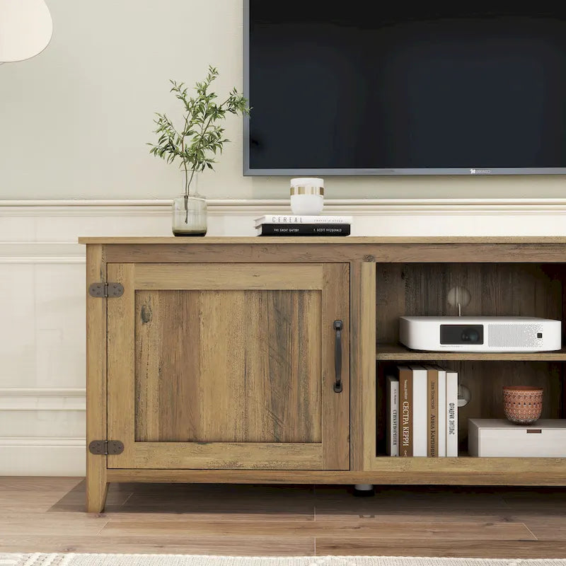Meuble TV/console en bois pour téléviseurs jusqu'à 80 pouces