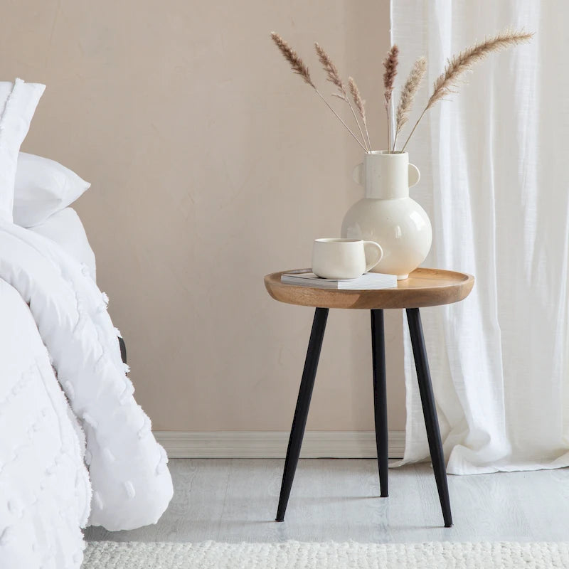 Pouf carré en jonc de mer tressé marron
